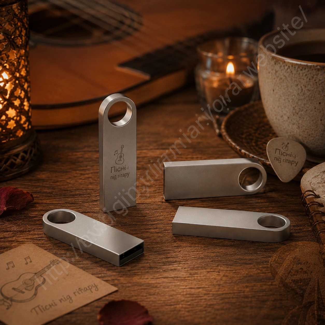 Металева USB-флешка Пісні під гітару
